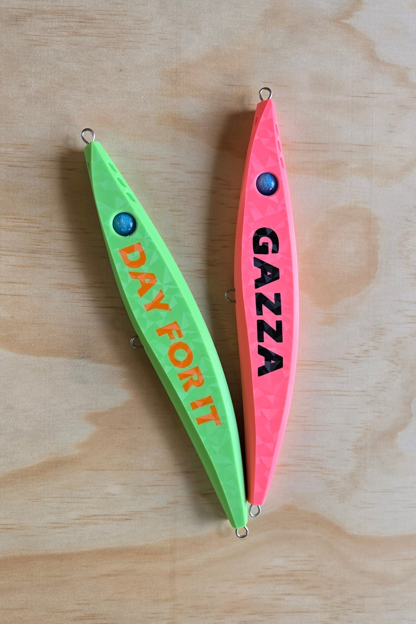 fishing custom stickbait trevs lure 240mm Day for it Gazza green pink orange black
